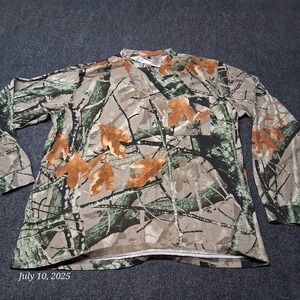 Outfitters Ridge Fusion 3-D Shirt Size Large Hardwoods Pocket T